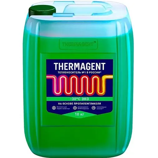 Теплоноситель (Антифриз) пропиленгликоль Thermagent EKO -30 10кг 602270