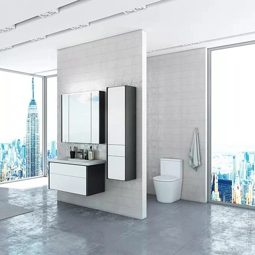 Шкаф-зеркало Roca Ronda 70 антрацит ZRU9302969