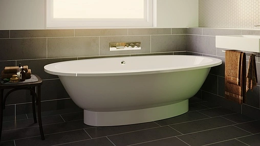 Ванна отдельностоящая из искусственного камня Esse Cuba 202.7x109.5 белый ECUB2027