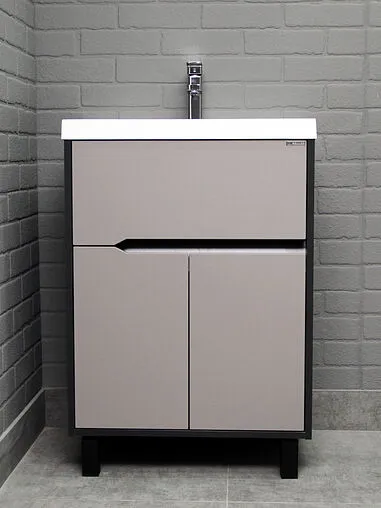 Тумба под умывальник напольный Домино Karat 60 серый тауп DK3212T