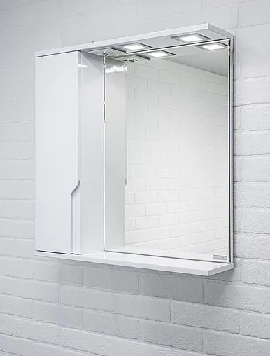 Шкаф-зеркало Домино Optima 65 L белый DO1906HZ