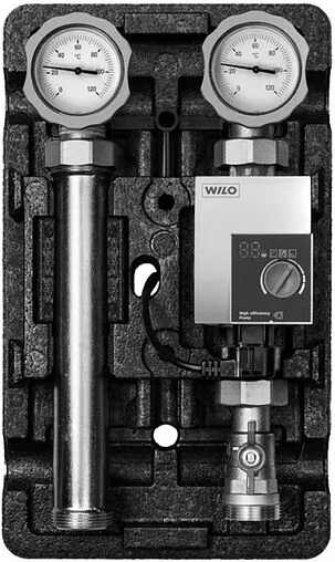 Насосный модуль с прямым контуром 1¼"в х 1½"н Meibes UK M66812.36WIRU с насосом Wilo PARA SC 30-7.0