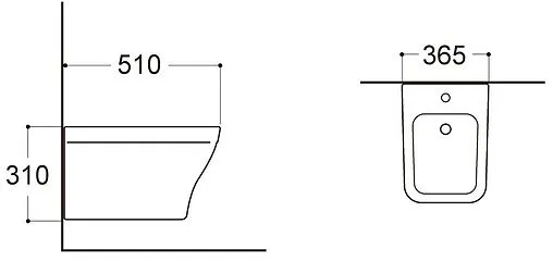 Биде подвесное Aquatek Амадео белый AQ1663-00
