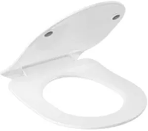 Крышка-сиденье для унитаза с микролифтом Kludi Resa R белый 23WCS43 Крышка-сиденье для унитаза с микролифтом Kludi Resa R белый 23WCS43, 1