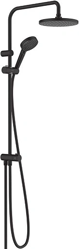 Душевая система без смесителя Hansgrohe Vernis Blend 230 1jet Reno EcoSmart чёрный матовый 26099670