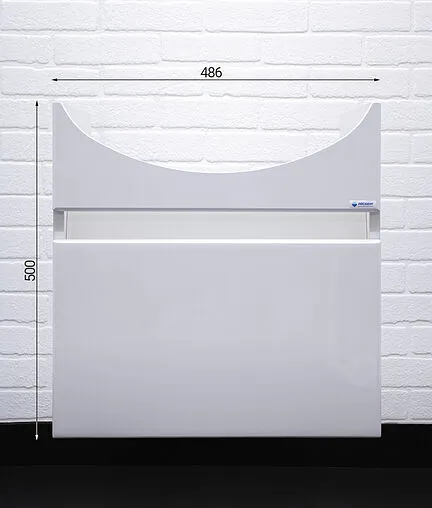 Тумба-умывальник подвесная Айсберг Классик 50 белый DA3005T+4607152360141