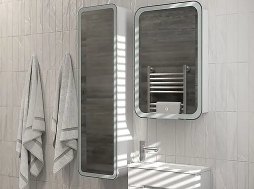 Шкаф-зеркало Jorno Modul 60 R белый Mol.03.60/P/W/JR