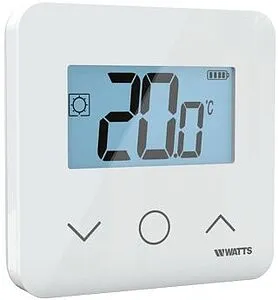 Проводной комнатный терморегулятор НО/НЗ 24/230В WATTS WT-D03 HC белый P08043, 3
