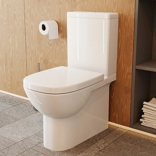 Унитаз-компакт Sanita Luxe Quadro Slim белый WC.CC/Quadro/2-SlimDM/WHT.G/S1