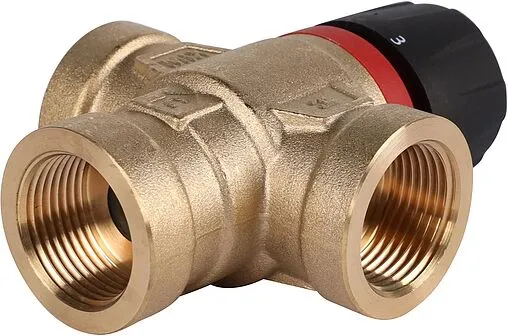 Трехходовой термостатический смесительный клапан ¾&quot; +20...+43°С Kvs 1.6 Rommer RVM-0111-164320