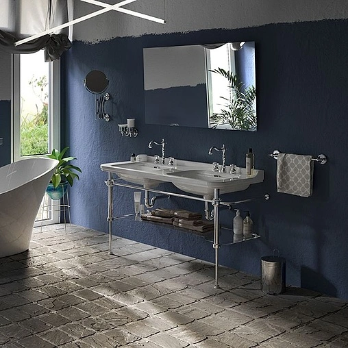 Раковина Kerasan Waldorf 150 белый 4143K1bi/cr*3 Раковина Kerasan Waldorf 150 белый 4143K1bi/cr*3