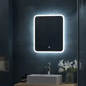 Зеркало с подсветкой Continent Bruno Led 80x60 белый ЗЛП163, 5