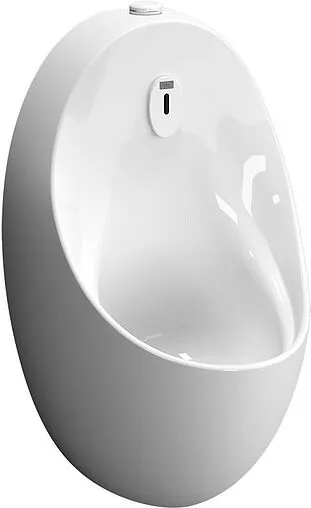 Писсуар с сенсорным смывом от батареи VitrA Arkitekt белый 5999B003-5555