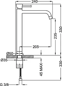 Смеситель для раковины Cezares Positano хром POSITANO-LC-01-W0 Смеситель для раковины Cezares Positano хром POSITANO-LC-01-W0, 2