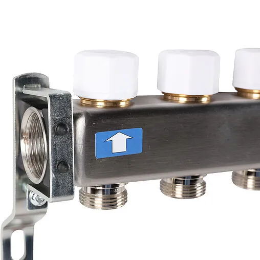 Группа коллекторная без расходомеров 11 отводов 1&quot;в/в x ¾&quot;ек Rommer RMS-3201-000011