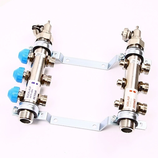 Группа коллекторная без расходомеров 3 отвода 1&quot;н/н x ¾&quot;ек Uni-fitt 456W4303