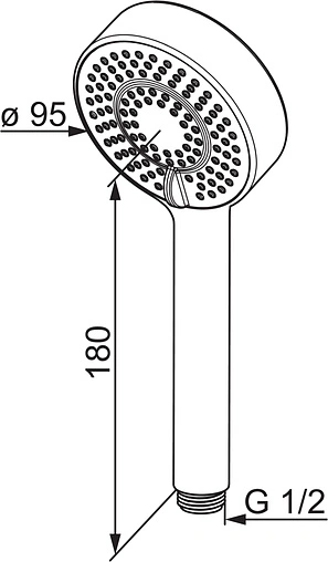 Лейка ручного душа Oras Apollo хром 254022