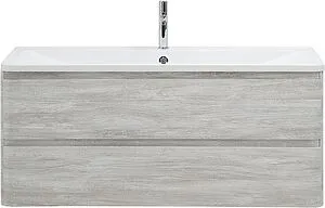 Тумба-умывальник подвесная BelBagno ALBANO 120 Rovere Vintage Bianco ALBANO-1200-2C-SO-RVB+ Тумба-умывальник подвесная BelBagno ALBANO 120 Rovere Vintage Bianco ALBANO-1200-2C-SO-RVB+, 1