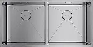 Мойка кухонная Omoikiri Taki 86-2-U/IF-IN нержавеющая сталь 4993791, 1