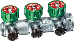 Коллектор регулирующий концевой 3 отвода ¾&quot;в x ½&quot;н Far MultiFAR FK 3819 3412TP