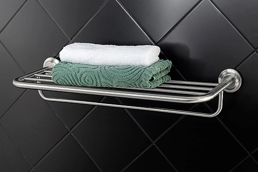 Полка для полотенец Fixsen Bruno хром матовый FX-73615