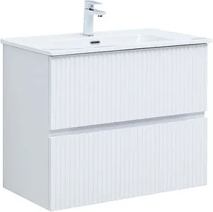 Тумба-умывальник Aquanet Джейн 80 белый матовый 00313286+, 1