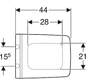 Крышка-сиденье для унитаза с микролифтом Geberit Xeno² белый 500.833.01.1, 2