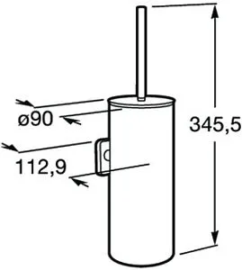 Ёршик для унитаза Roca Victoria хром 816666001, 2