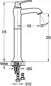 Смеситель для раковины Swedbe Terracotta 2549 Смеситель для раковины Swedbe Terracotta 2549, 2