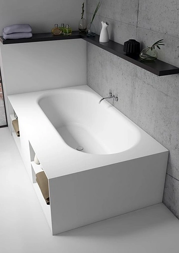 Ванна отдельностоящая из искусственного камня Riho Burgos 180x102 белый BS4200500000000