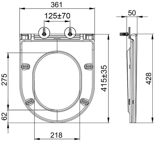 Комплект 5 в 1 Lemark Peneda+ Bit+Glazer White 100801427 с кнопкой Bit 9801005 хром глянцевый