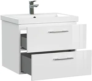 Тумба-умывальник подвесная Cersanit Lara 60 белый 64133+, 4