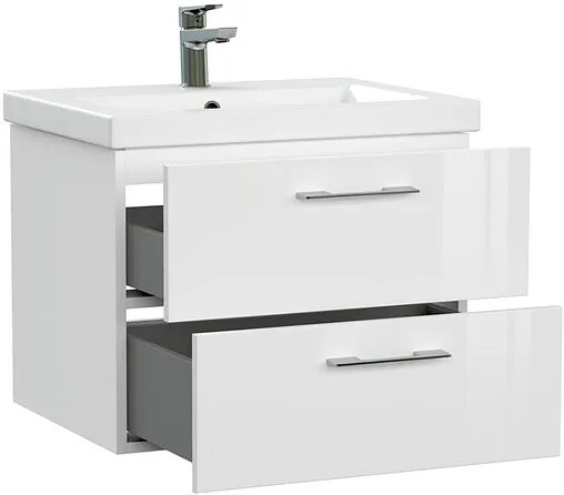 Тумба-умывальник подвесная Cersanit Lara 60 белый 64133+