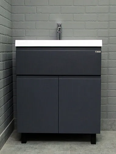 Тумба-умывальник напольная Домино Graffo 70 графит DGr2413T+4670142930037