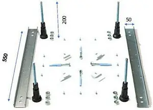 Монтажный комплект с сифоном BERGES 051008, 2