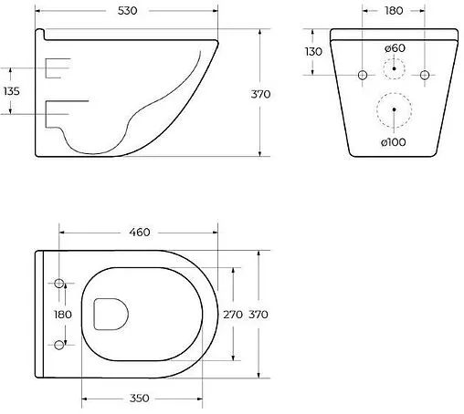 Унитаз подвесной безободковый BelBagno Senso Tornado белый BB017CH-TOR