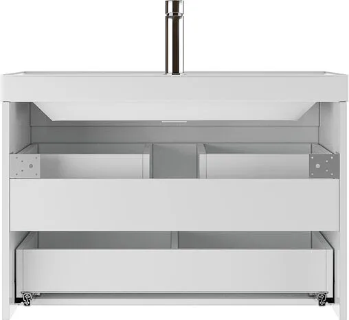 Тумба под умывальник подвесной Домино Graffo 80/Classica 80 белый DGr2105T