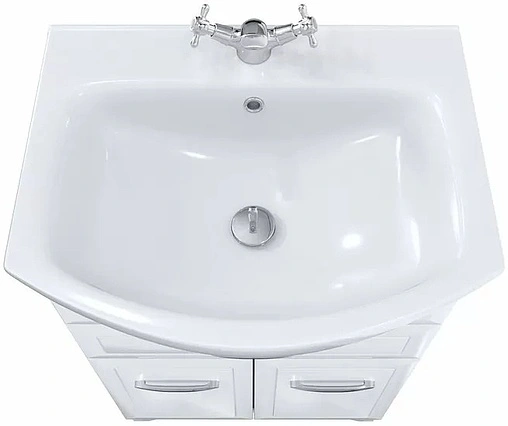 Тумба-умывальник напольная Milardo Victoria 65 белый VIC65W1M95+0026500M28