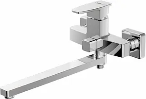 Смеситель для ванны с длинным изливом Bravat Riffle хром F672106C-L Смеситель для ванны с длинным изливом Bravat Riffle хром F672106C-L, 1