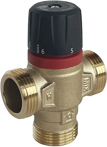 Трехходовой термостатический смесительный клапан 1&quot; +35...+60°С Kvs 2.5 Wester VTS31253560