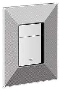 Клавиша смыва для унитаза Grohe Skate Cosmopolitan Print 38859XG0 кнопки/хром глянцевый, рамка/черный графика Клавиша смыва для унитаза Grohe Skate Cosmopolitan Print 38859XG0 кнопки/хром глянцевый, рамка/черный графика, 1