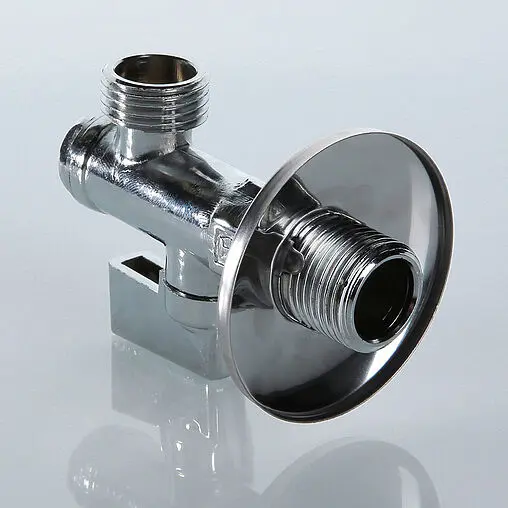 Кран шаровый угловой с фильтром ½&quot;н x ⅜&quot;н x 10ц хром Valtec VT.282.N.0410
