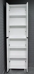 Шкаф-пенал напольный Айсберг Аура 55 белый DA2501P, 4