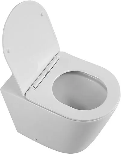 Унитаз приставной безободковый BelBagno Flay-R белый BB1003CBR/SC