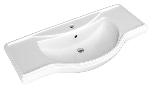 Тумба-умывальник напольная Домино Rich 105 белое дерево DR6004T+4640021060926