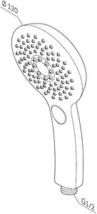 Лейка ручного душа Am.Pm Inspire 2.0 хром F0250A000 Лейка ручного душа Am.Pm Inspire 2.0 хром F0250A000, 2