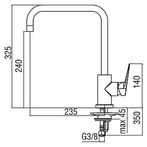 Смеситель для кухни Nobili Sky хром SY97134CR, 2