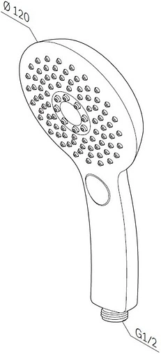 Лейка ручного душа Am.Pm Inspire 2.0 хром F0250A000 Лейка ручного душа Am.Pm Inspire 2.0 хром F0250A000