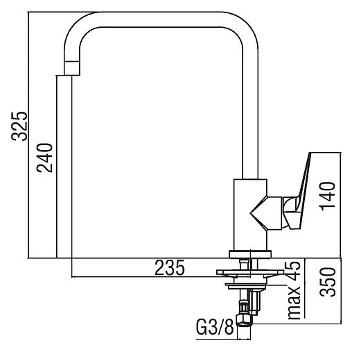 Смеситель для кухни Nobili Sky хром SY97134CR