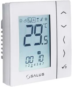 Проводной комнатный терморегулятор НО/НЗ 230В Salus EXPERT NSB белый VS30W Проводной комнатный терморегулятор НО/НЗ 230В Salus EXPERT NSB белый VS30W, 1